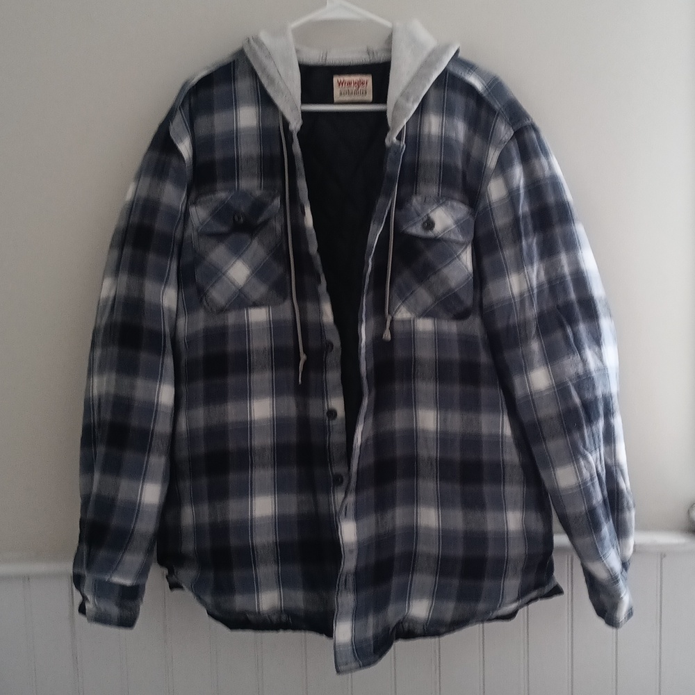 [WRANGLER] Blue/Gray Gingham Jacket